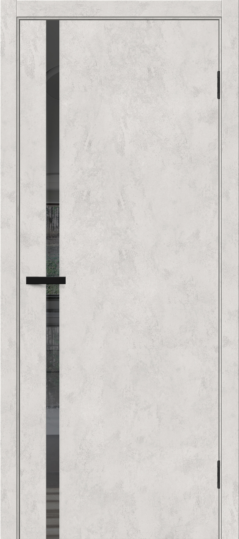Межкомнатная дверь с экошпоном Браво-1.55 Look Art/Mirox Grey
