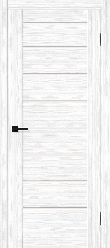 Межкомнатная дверь с экошпоном Браво-22 Snow Melinga/Magic Fog