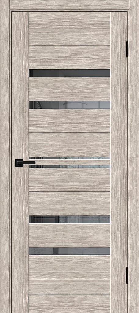 Межкомнатная дверь с экошпоном Браво-30 Cappuccino Melinga/Mirox Grey