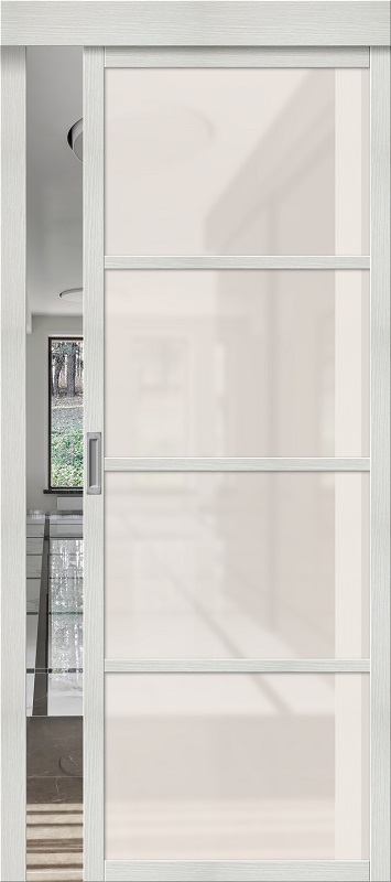 Межкомнатная дверь с Экошпоном Твигги-11.3 Bianco Melinga / Magic Fog