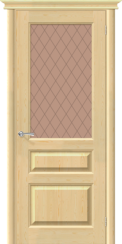 Межкомнатная дверь из Массива М5 Без отделки / Кристалл