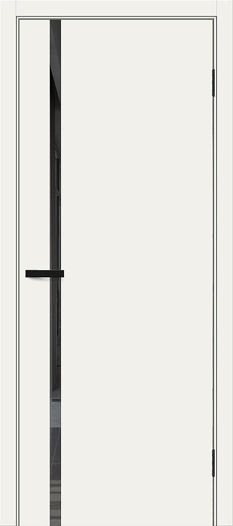 Межкомнатная крашеная дверь Браво-0.40 Whitey / Mirox Grey