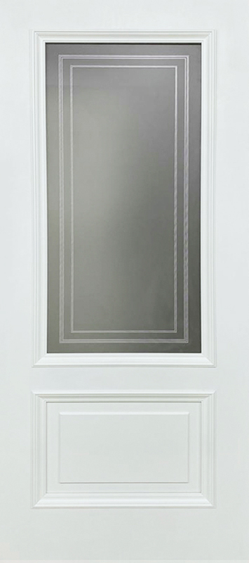 Межкомнатная дверь ДП DIM Enamel B-2.1 Белый акрил Фотопечать Белое