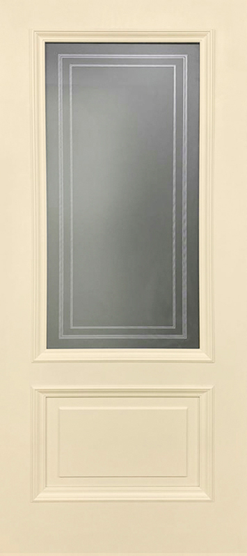 Межкомнатная дверь ДП DIM Enamel B-2.1 Слоновая Кость Фотопечать Белое