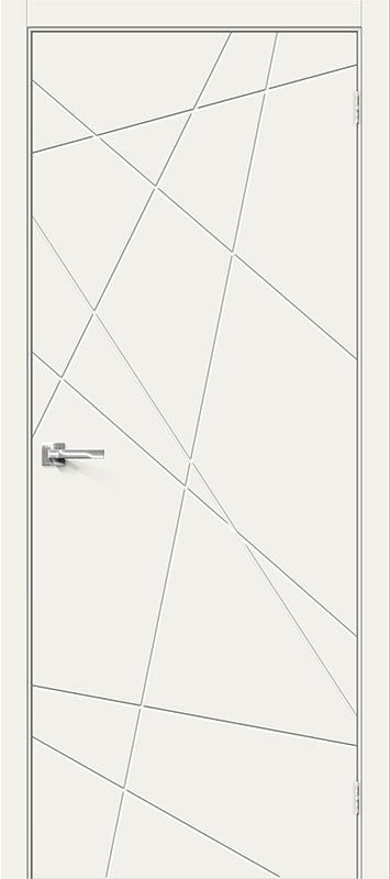 Межкомнатная крашеная дверь Граффити-5 Whitey