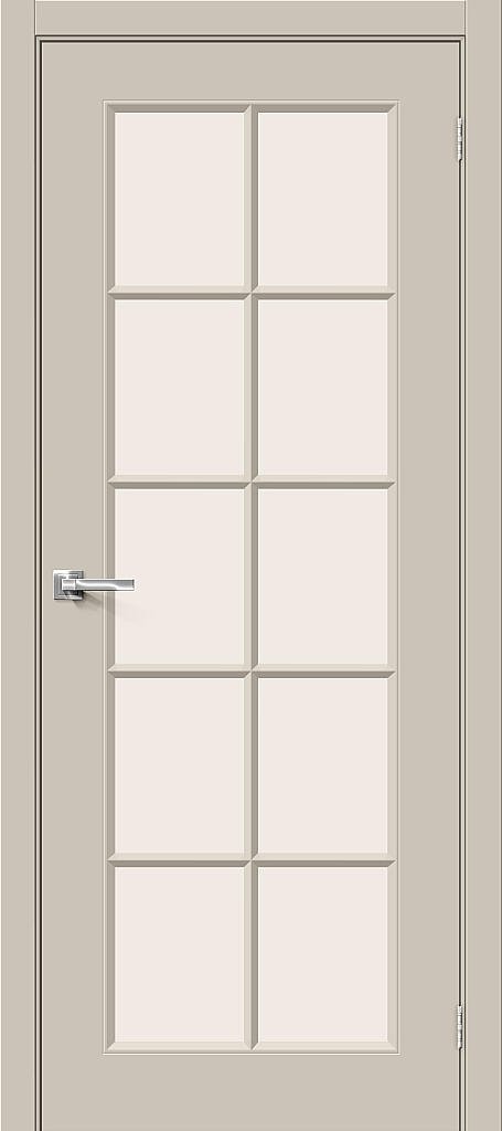 Межкомнатная крашеная дверь Скинни-11.1 Creamy / Magic Fog