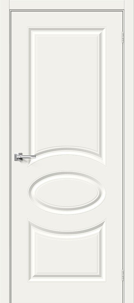 Межкомнатная крашеная дверь Скинни-20 Whitey