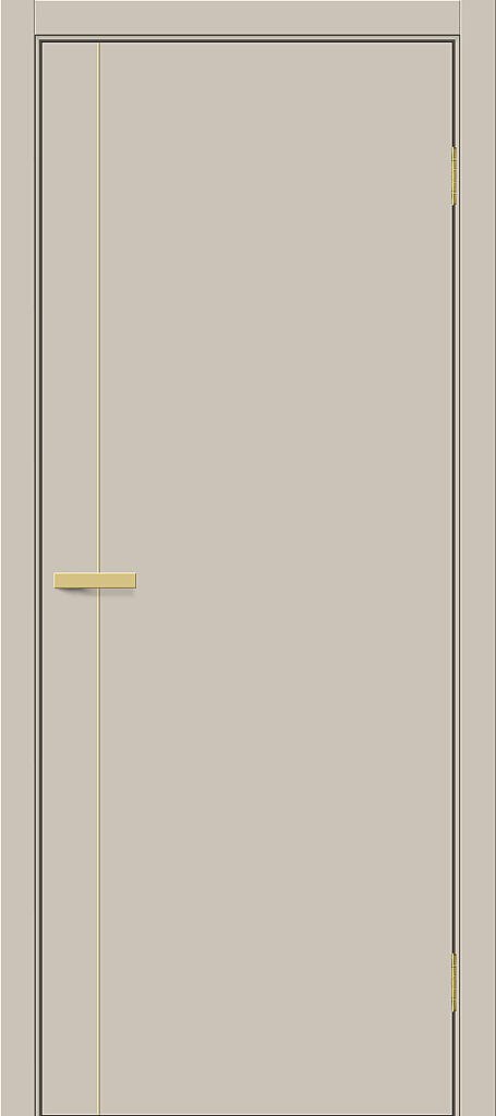 Межкомнатная дверь ПЭТ Браво-0.10.П (SG:P3) Cream Silk / Sgold