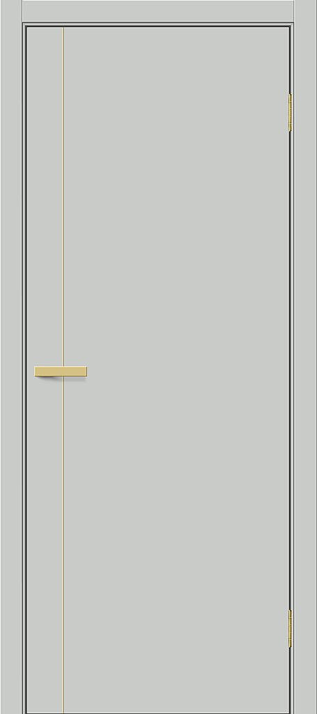 Межкомнатная дверь ПЭТ Браво-0.10.П (SG:P3) Grey Silk / Sgold