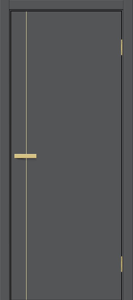 Межкомнатная дверь ПЭТ Браво-0.10.П (SG:P3) Stormy Silk / Sgold