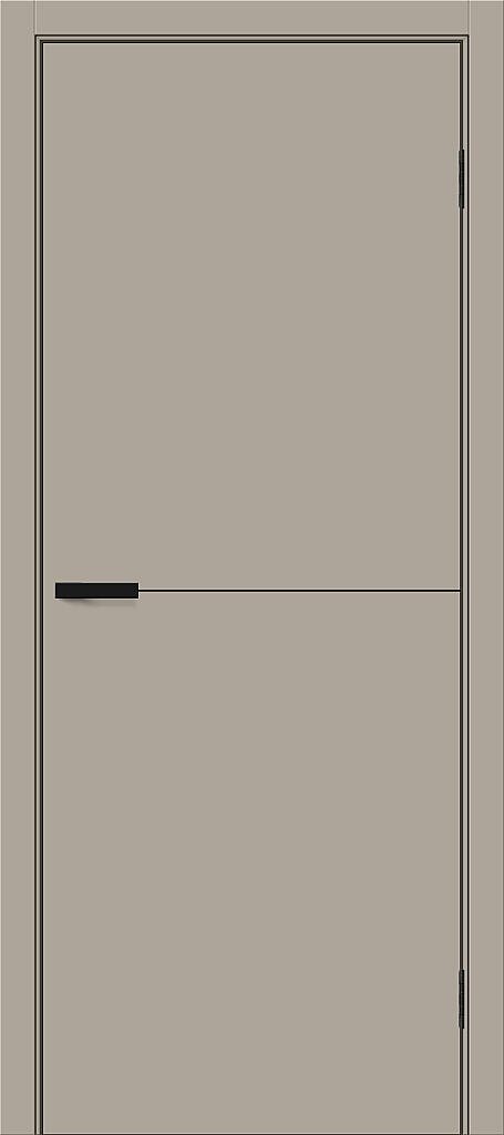 Межкомнатная дверь ПЭТ Браво-0.21.П Clay Silk / Black Silk 230 см