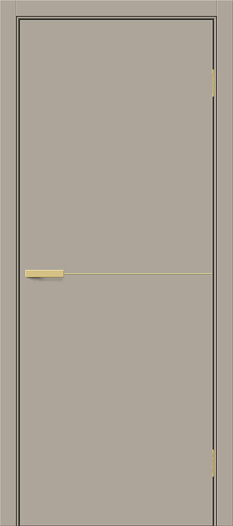 Межкомнатная дверь ПЭТ Браво-0.21.П (SG:P3) Clay Silk / Sgold