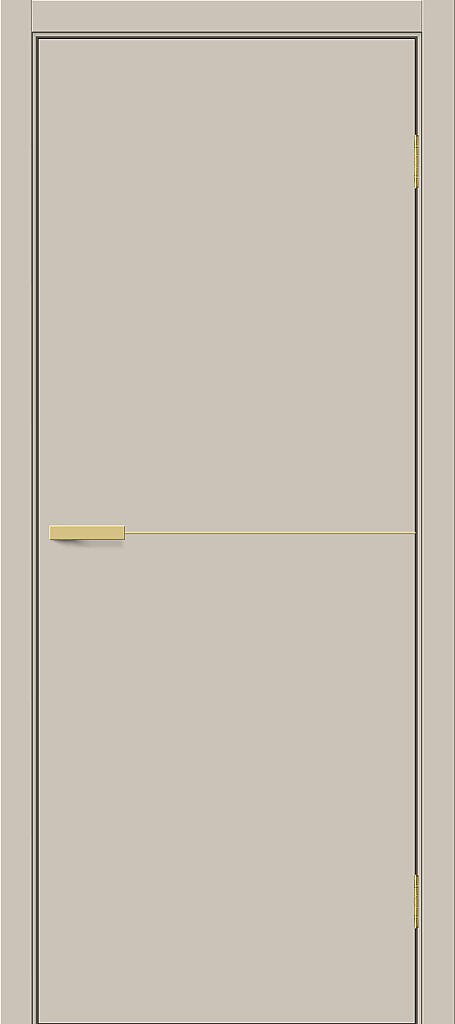 Межкомнатная дверь ПЭТ Браво-0.21.П (SG:P3) Cream Silk / Sgold