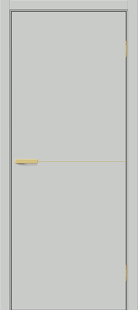 Межкомнатная дверь ПЭТ Браво-0.21.П (SG:P3) Grey Silk / Sgold