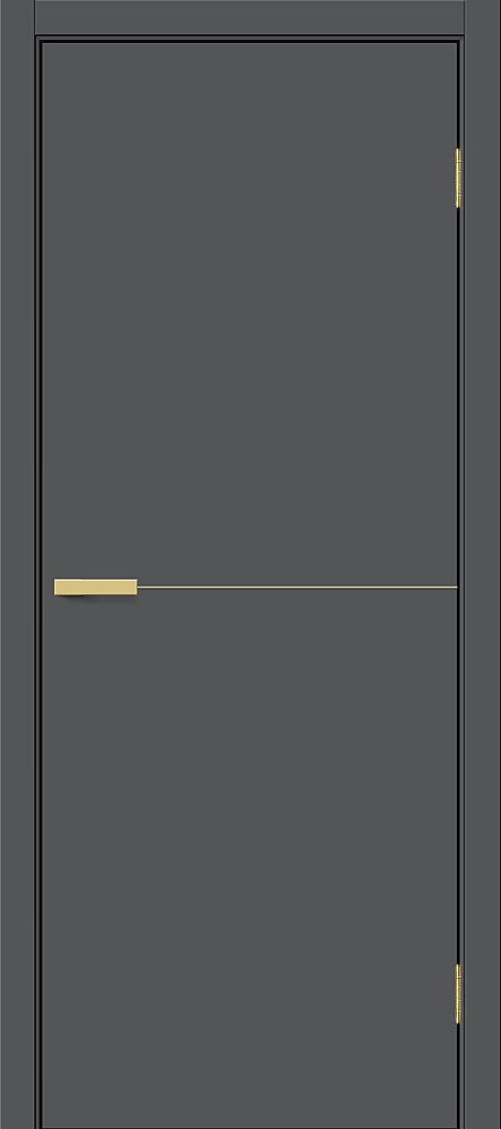 Межкомнатная дверь ПЭТ Браво-0.21.П (SG:P3) Stormy Silk / Sgold