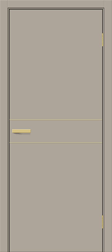 Межкомнатная дверь ПЭТ Браво-0.24.П (SG:P3) Clay Silk / Sgold
