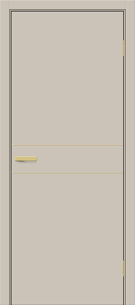 Межкомнатная дверь ПЭТ Браво-0.24.П (SG:P3) Cream Silk / Sgold