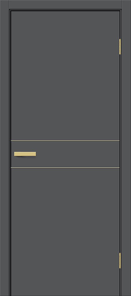 Межкомнатная дверь ПЭТ Браво-0.24.П (SG:P3) Stormy Silk / Sgold