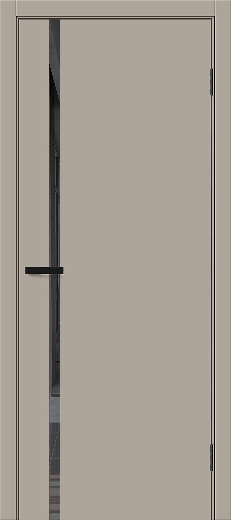 Межкомнатная дверь ПЭТ Браво-0.40.П Clay Silk / Mirox Grey