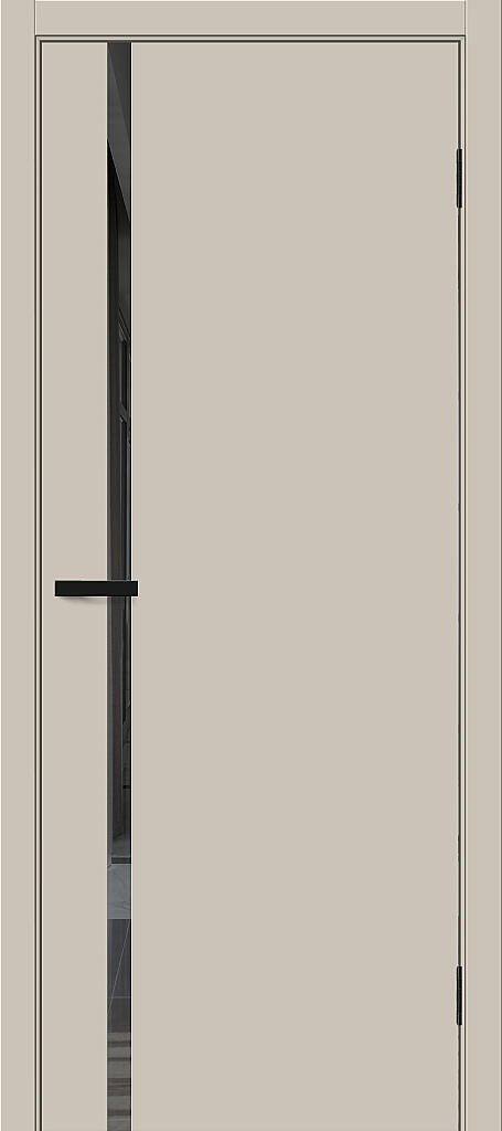 Межкомнатная дверь ПЭТ Браво-0.40.П Cream Silk / Mirox Grey