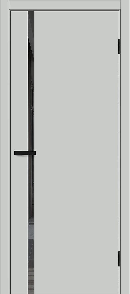 Межкомнатная дверь ПЭТ Браво-0.40.П Grey Silk / Mirox Grey