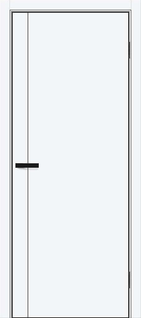 Межкомнатная дверь ПЭТ Браво-0.10.А White Silk