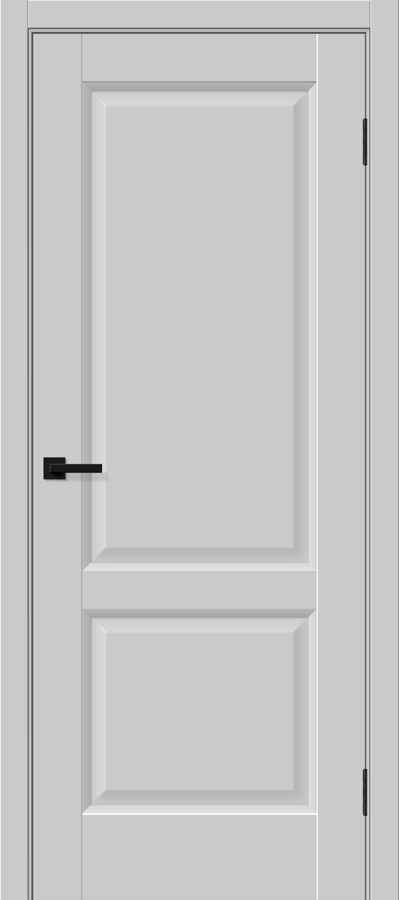 Межкомнатная дверь ПЭТ Неоклассик-32 Grey Silk