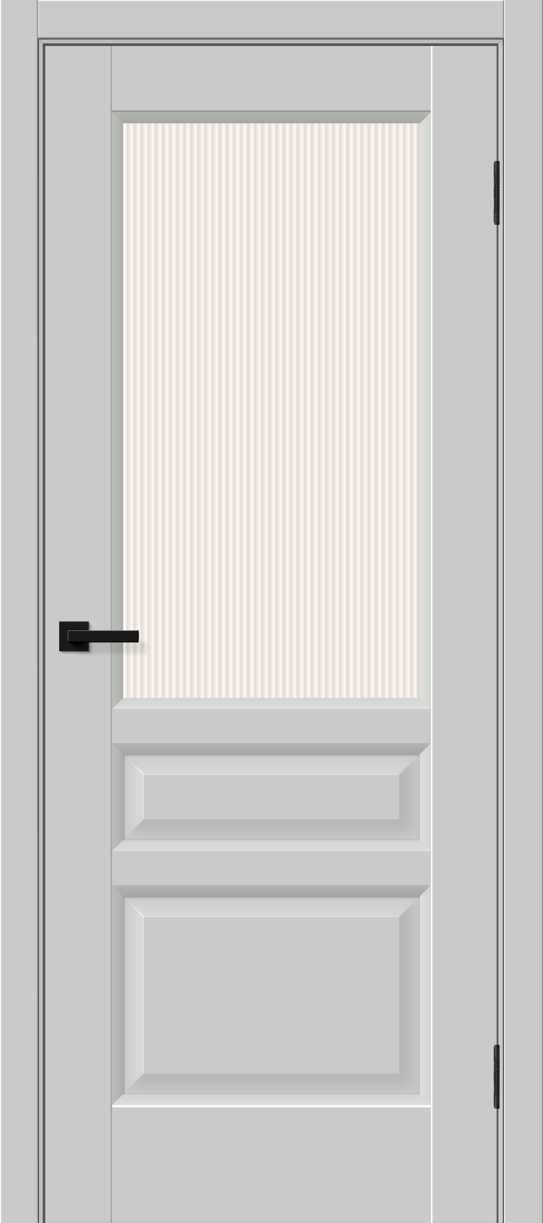 Межкомнатная дверь ПЭТ Неоклассик-35 Grey Silk / Magic Moru