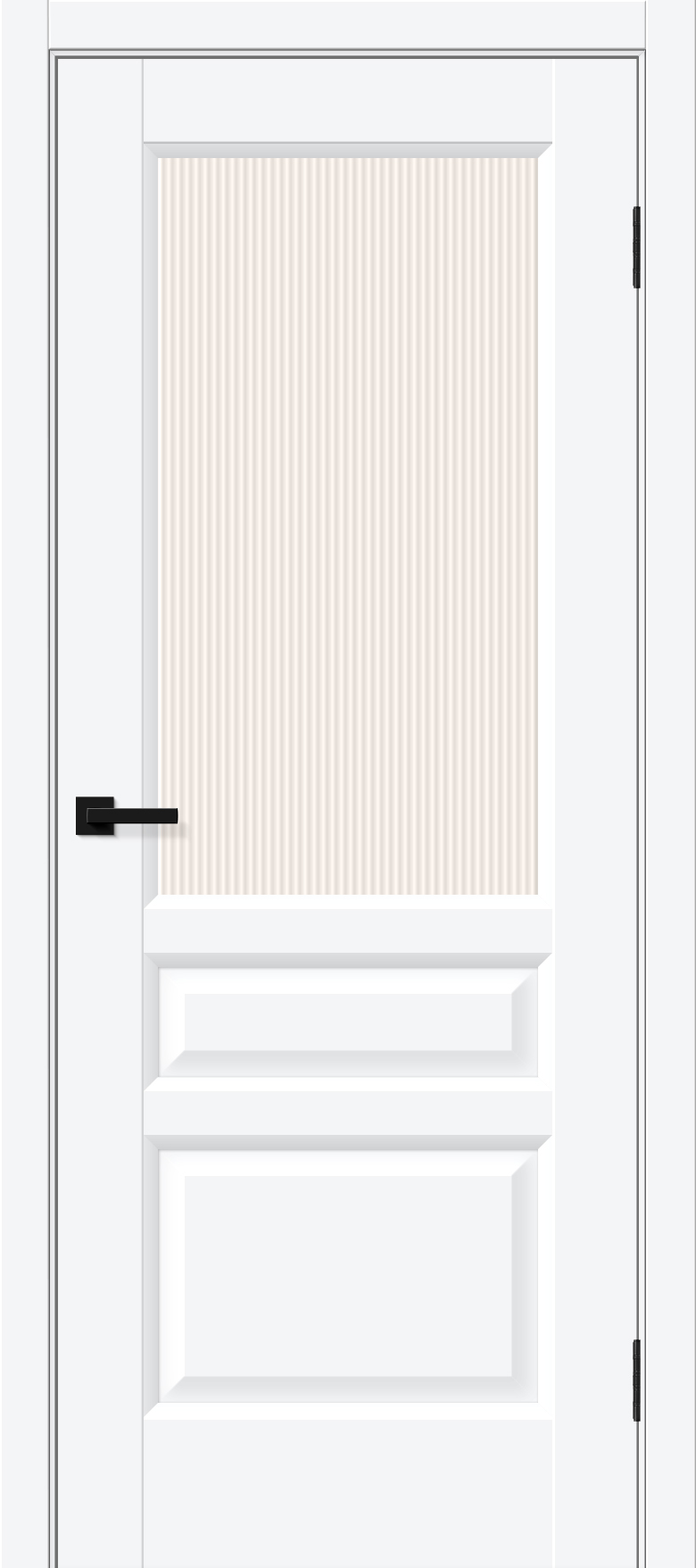 Межкомнатная дверь ПЭТ Неоклассик-35 White Silk / Magic Moru