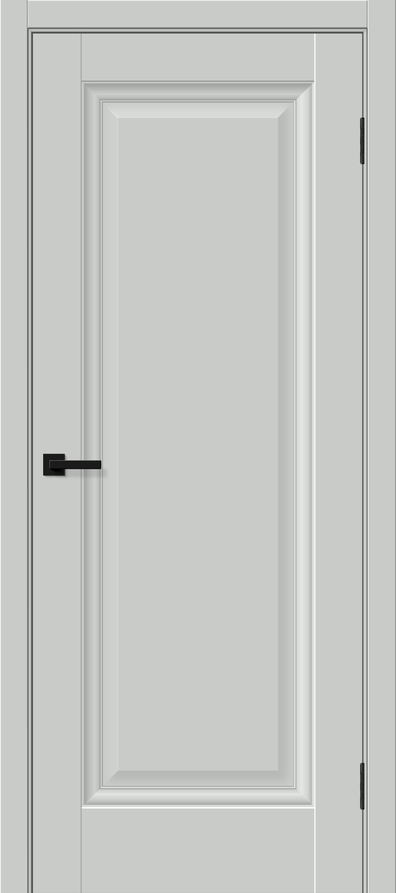 Межкомнатная дверь ПЭТ Прима-0 Grey Silk