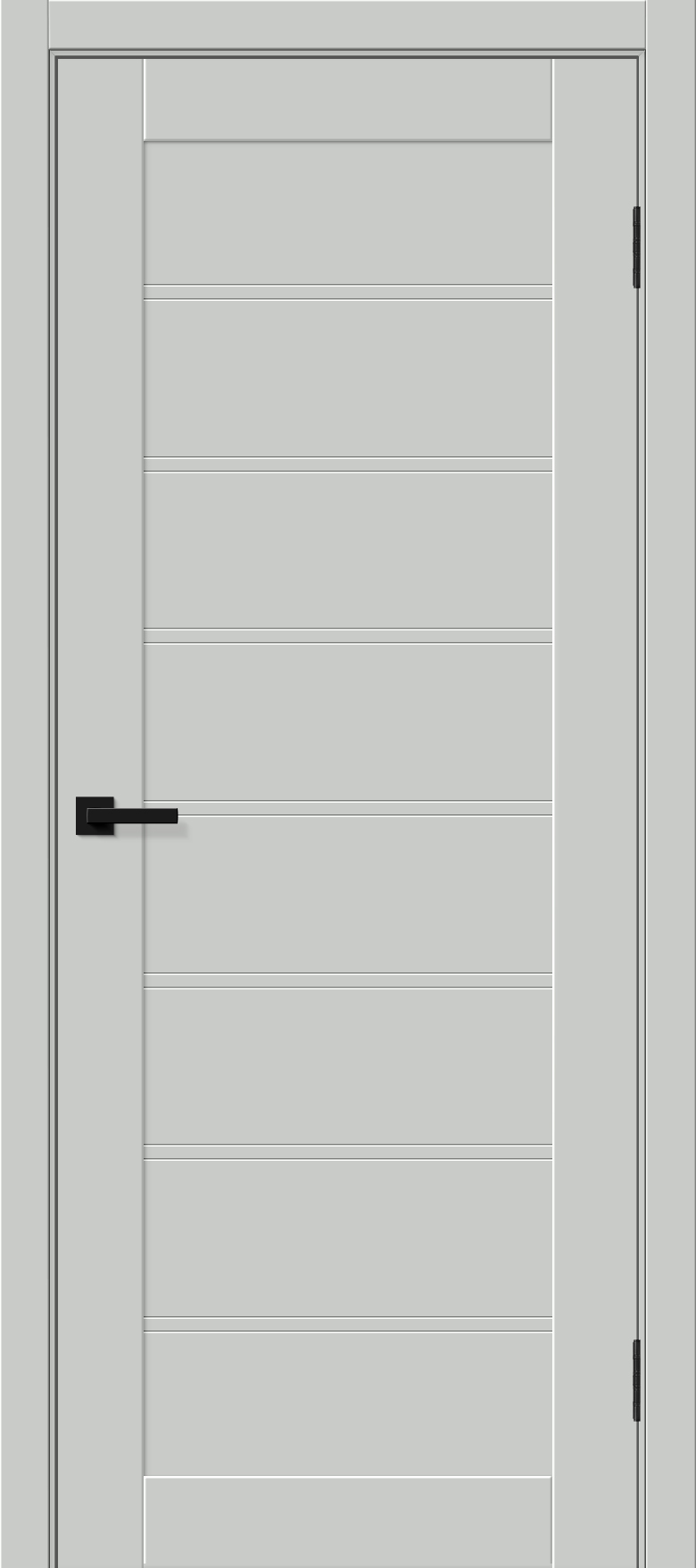 Межкомнатная дверь ПЭТ Браво-20 Grey Silk