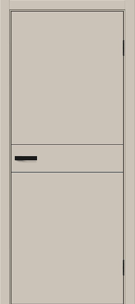 Межкомнатная дверь ПЭТ Браво-0.24.П Cream Silk / Black Silk 230 см