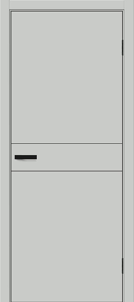 Межкомнатная дверь ПЭТ Браво-0.24.П Grey Silk / Black Silk