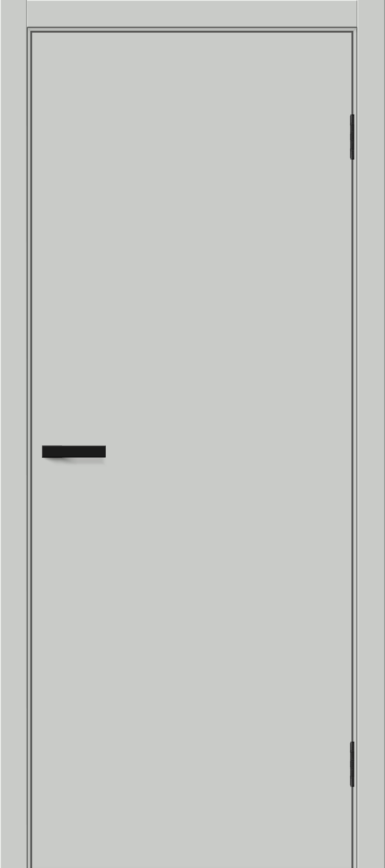 Межкомнатная дверь ПЭТ Браво-0.П Grey Silk 220 см