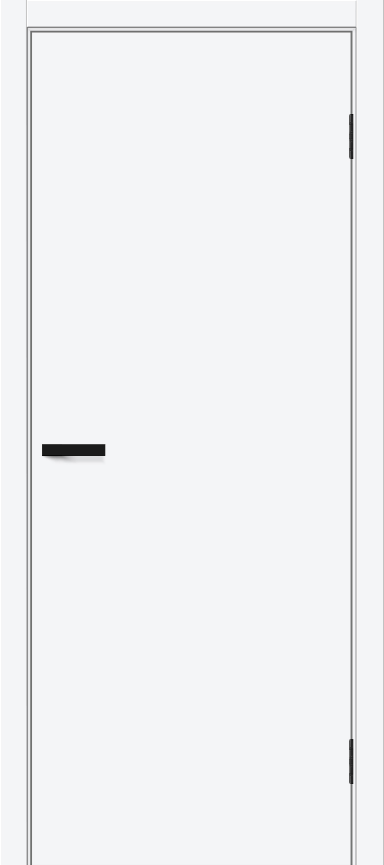 Межкомнатная дверь ПЭТ Браво-0.П White Silk 210 см