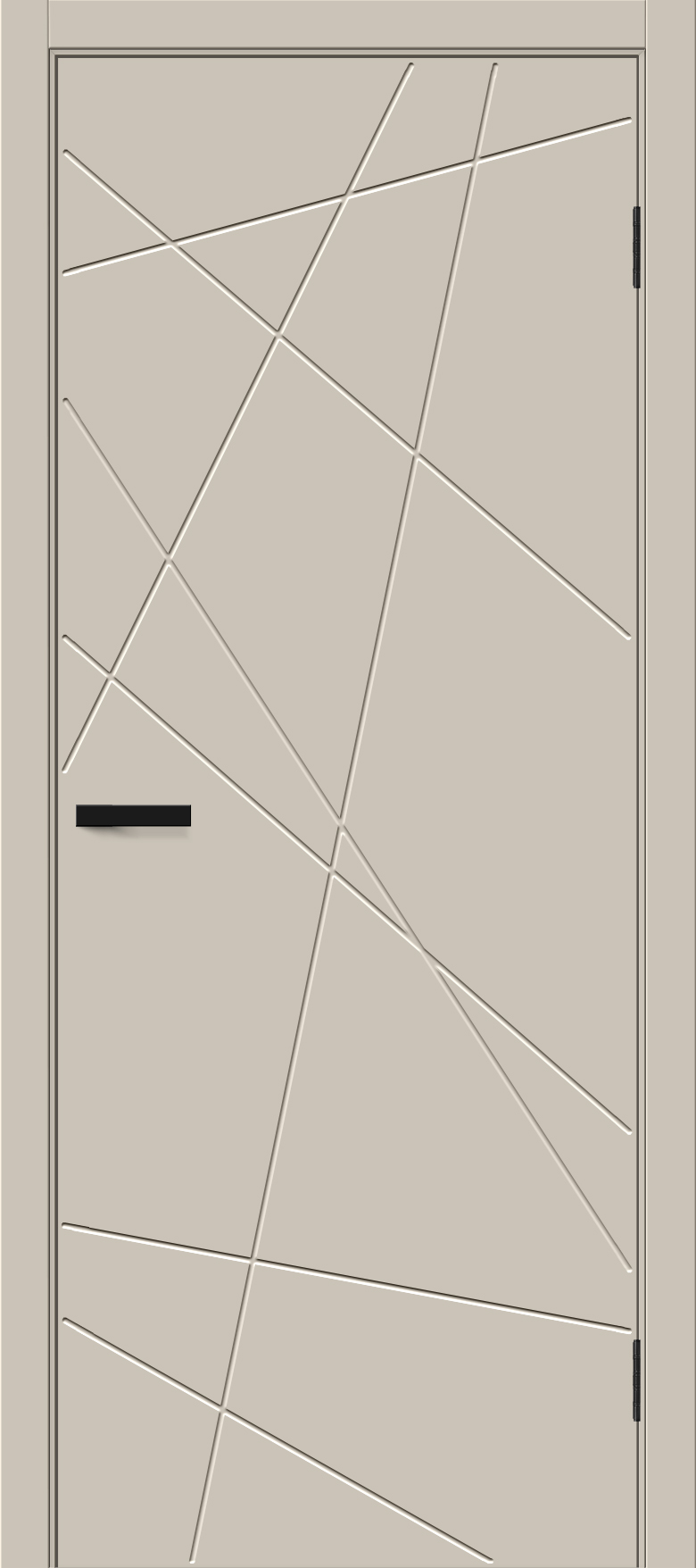 Межкомнатная дверь ПЭТ Граффити-5.Д.П Cream Silk