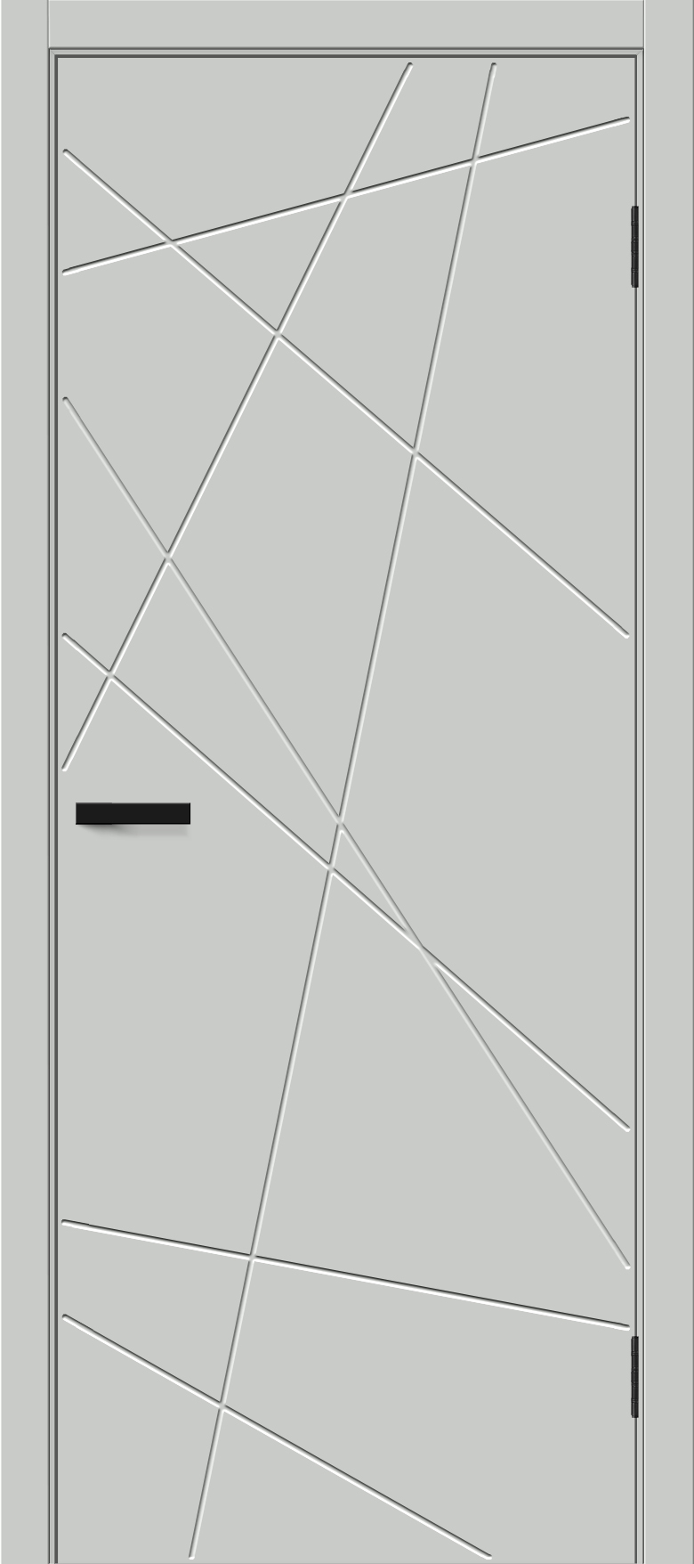 Межкомнатная дверь ПЭТ Граффити-5.Д.П Grey Silk