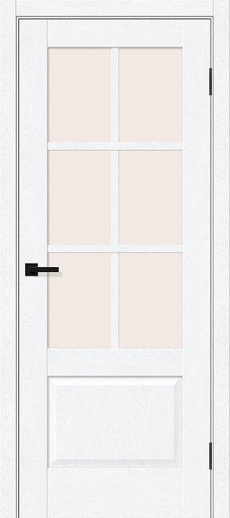 Межкомнатная дверь ПЭТ Прима-13.0.1 White Silkwood / Magic Fog