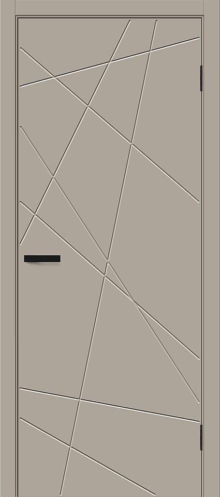 Межкомнатная дверь ПЭТ Граффити-5.Д.П Clay Silk