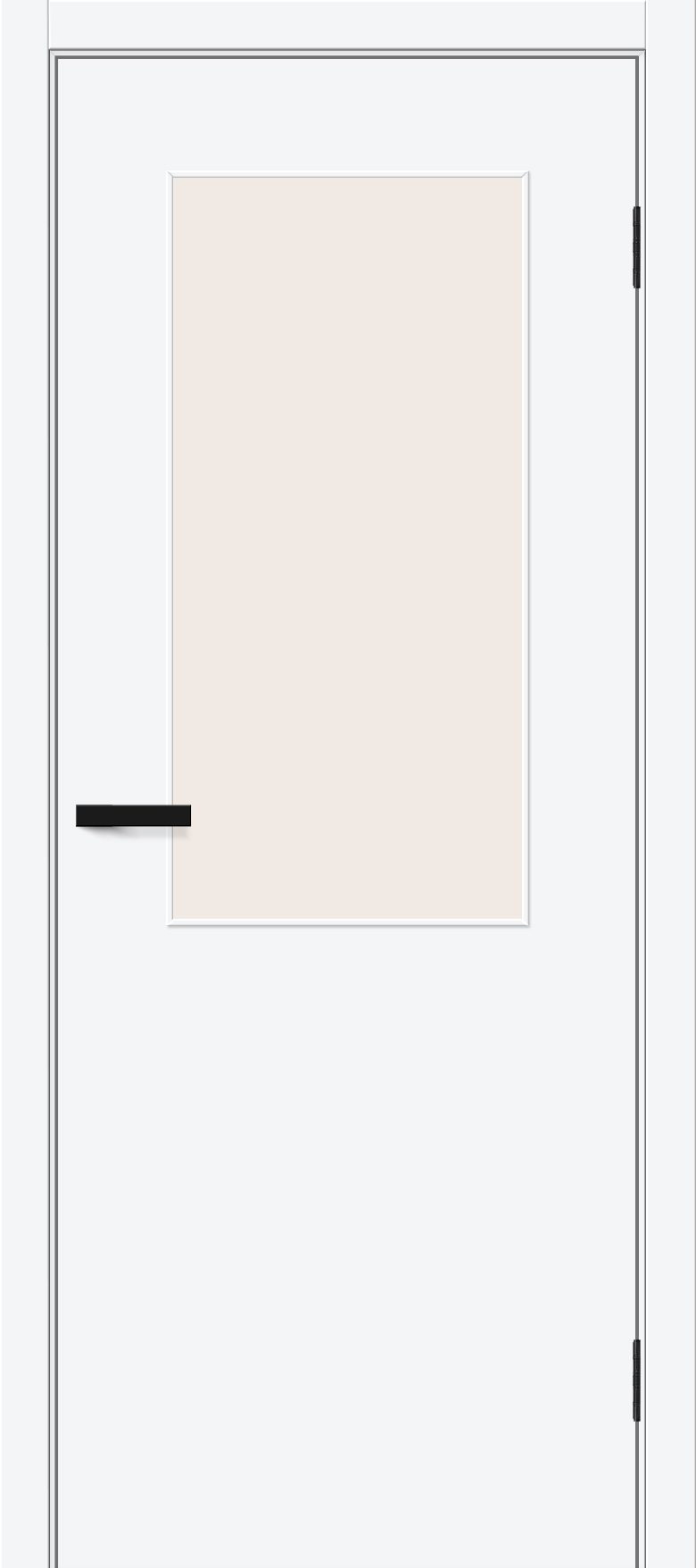 Межкомнатная дверь с покрытием винил Браво-7 White Pro / Magic Fog