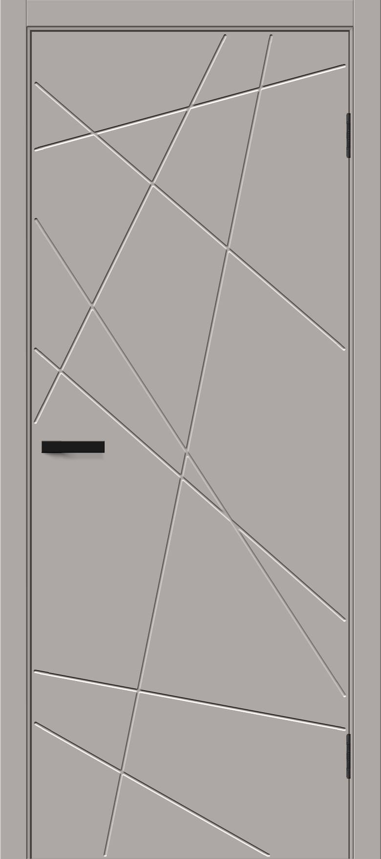 Межкомнатная дверь с покрытием винил Граффити-5.Д Grey Pro