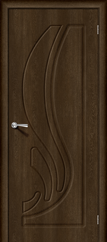 Межкомнатная дверь с ПВХ-пленкой Лотос-1 Dark Barnwood
