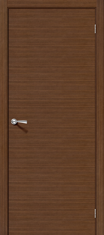 Межкомнатная шпонированная дверь Соло-0.H Орех