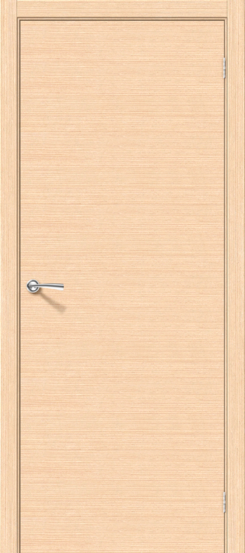 Межкомнатная шпонированная дверь Соло-0.H БелДуб