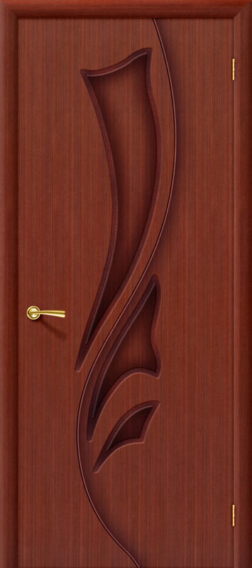 Межкомнатная шпонированная дверь Эксклюзив макоре файн-лайн