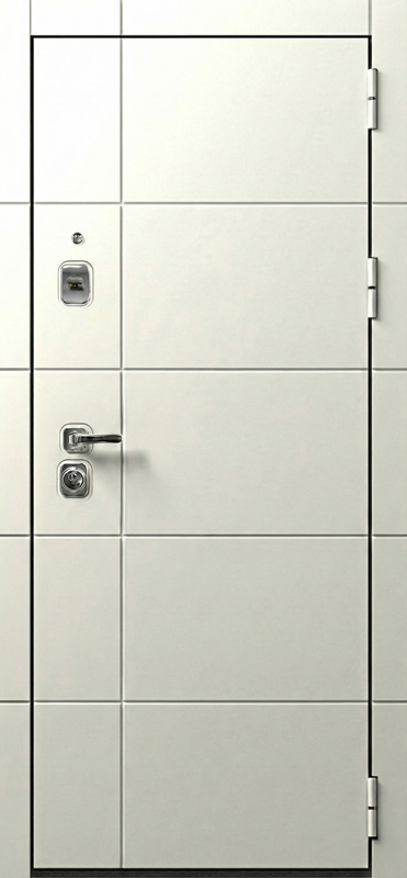 Входная дверь OIKO ACOUSTIC Grafika-2 White/Art Софт белый