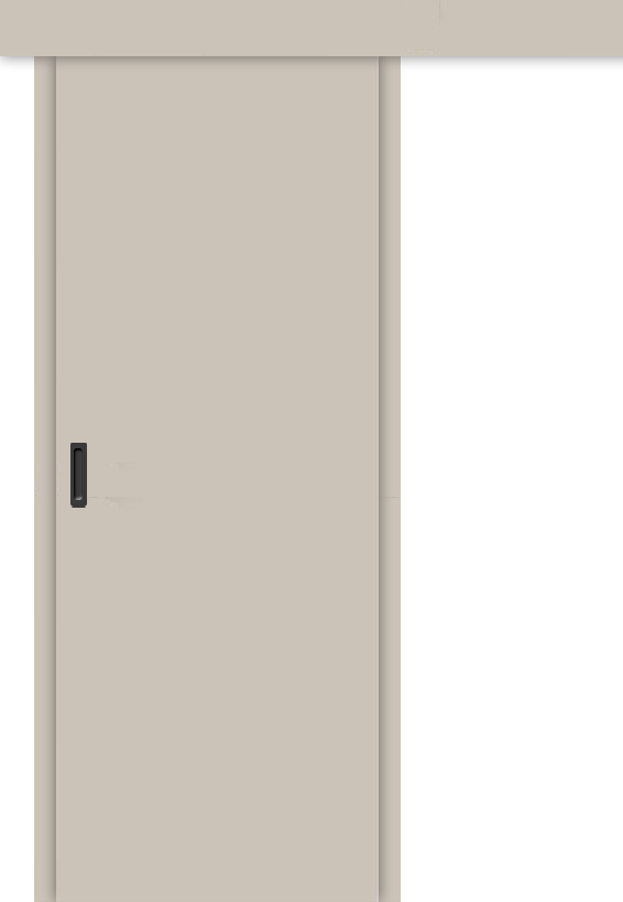 Межкомнатная дверь-купе Браво-0к Creamy