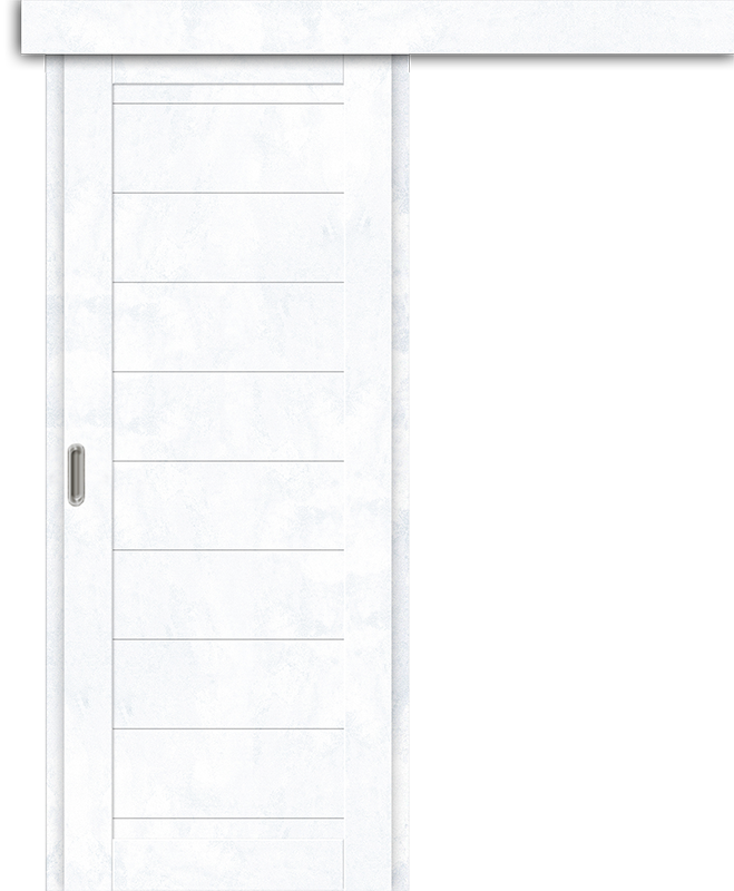 Межкомнатная дверь-купе Браво-21 Snow Art