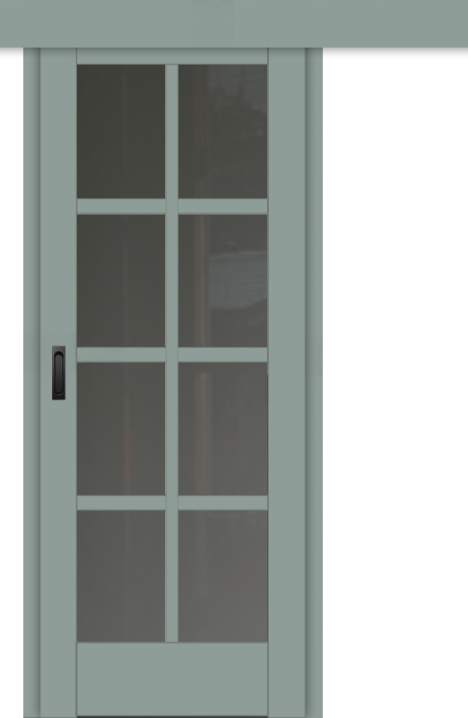 Межкомнатная дверь-купе ДП DIM I-14к Gloomy sky Matt Сатинато Графит