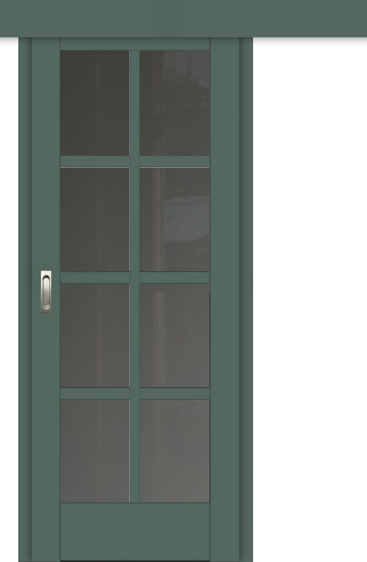 Межкомнатная дверь-купе ДП DIM I-14к Seagrass Matt Сатинато Графит